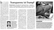 Transparenz ist Trumpf